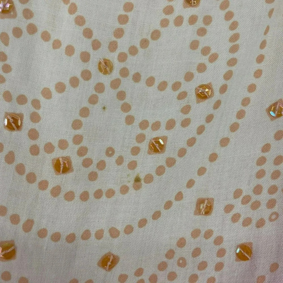 CoolChange Blouse Womens Sz SM Red Cream Paisley Dolman Sleeve Elastic Hem Tunic - Picture 7 of 8